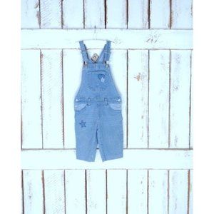 Kids blue jean denim bib overalls - 6x